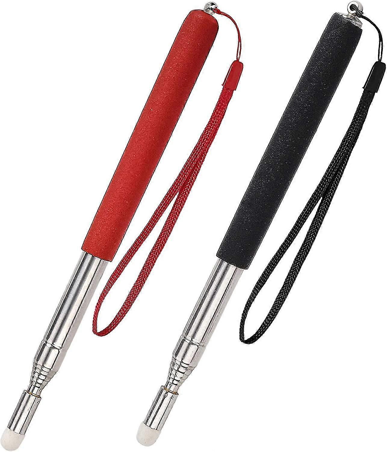 Telescoping Pointer Telescopic Teachers Pointer Retractable Pointer Stick Extendable Classroom Whiteboard Presenter with Lanyard and Felt Head for Pre