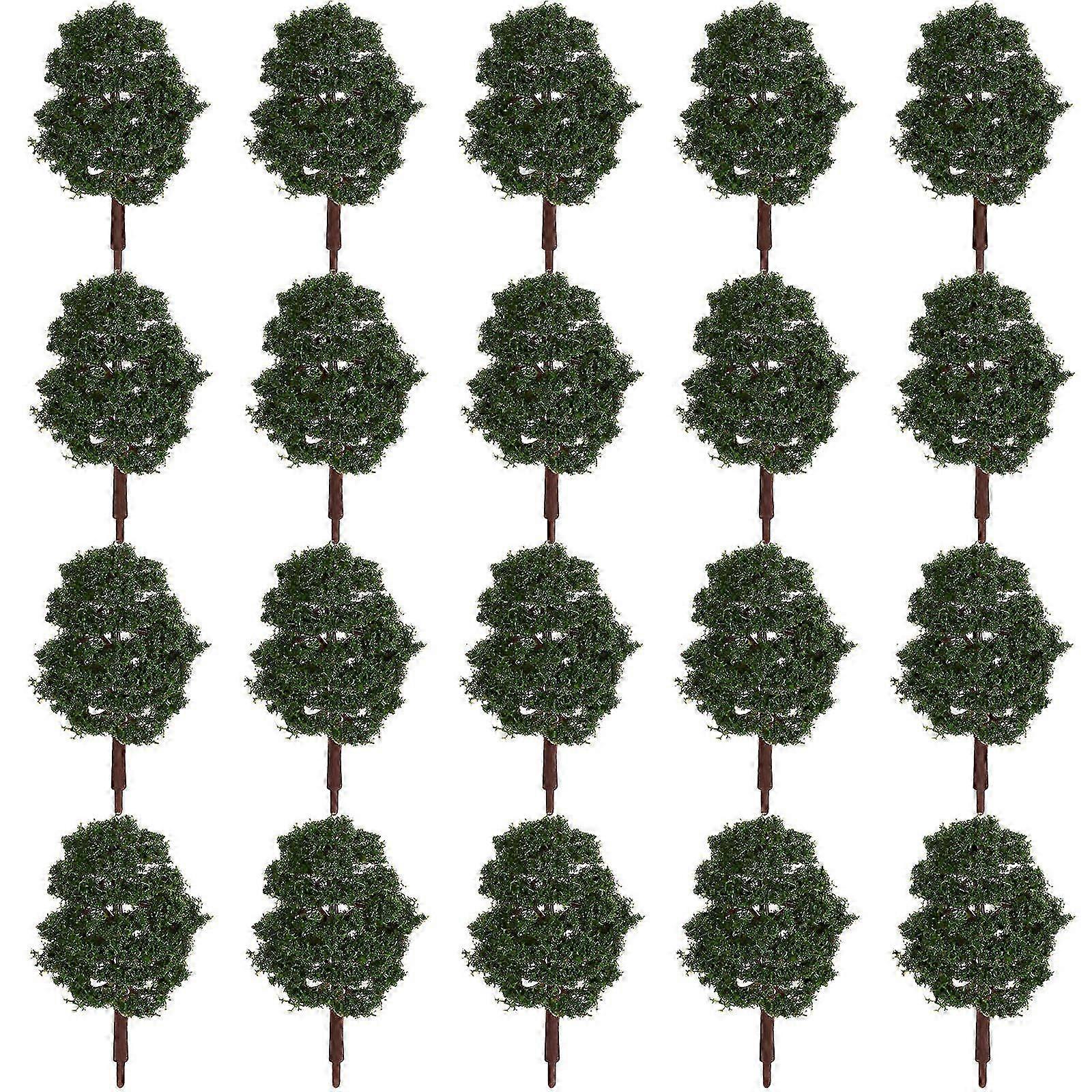 20pcs 9CM Scenery Landscape Model Trees (Green)