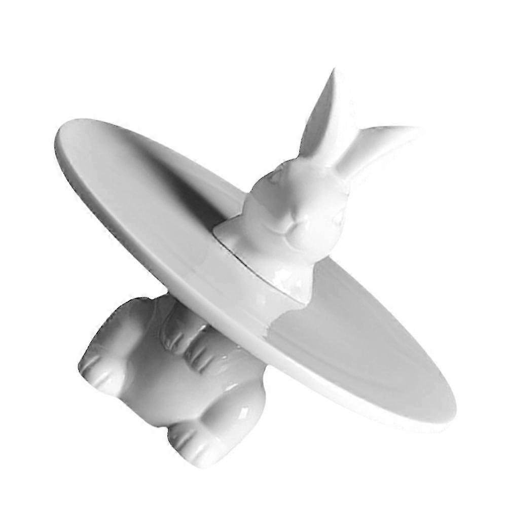 Cake Stand compatible with Party 1Pcs White Bunny Shape Fruit Serving Stand