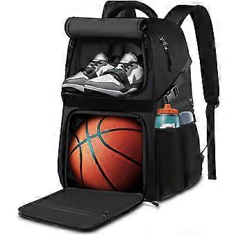 Basketball Bag Backpack with Ball Holder and Shoe Compartment, Large Sports Backpack for Basketball Gear