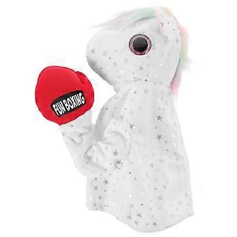 Interactive Boxing Unicorn Plush Hand Puppet Toy for Kids Fun