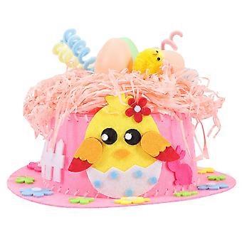 1 Satz Ostern DIY Hut Material Osterparty Favors DIY Osterhut Ornamente