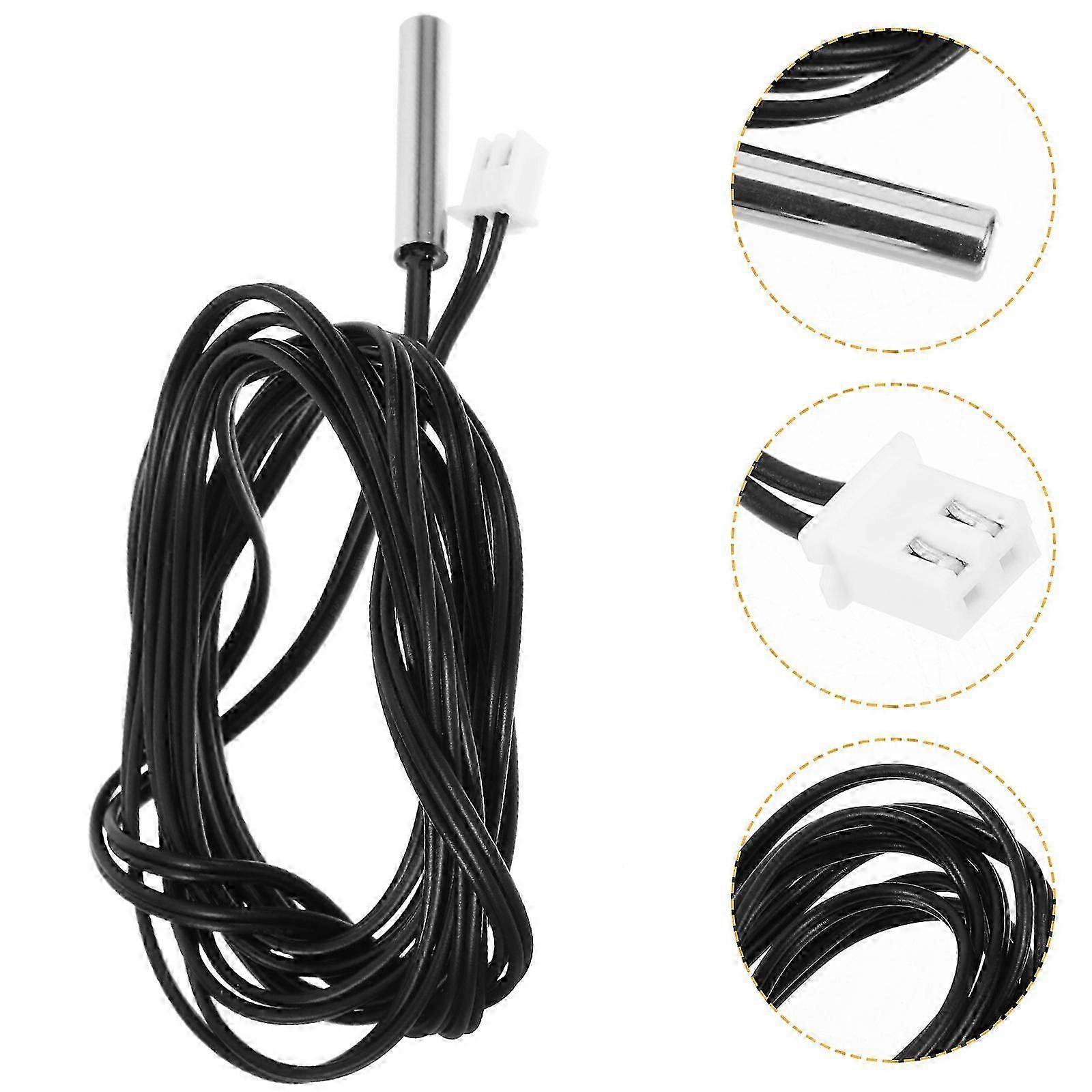 3Pcs Temperature Sensor Thermistor Temp Probe Long Temperature Sensor Waterproof Temp Probe