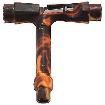 Skateboard Tool T Tool con L Key Metal Plastic Flame