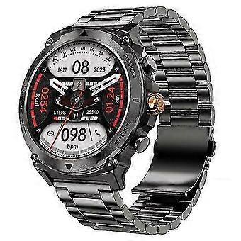 Robuste Outdoor-Smartwatch, Schwarz, 1,43-Zoll-AMOLED-Display, Bluetooth-Anruffunktion, IP68-Schutz, über 100 Sportmodi, 400-mAh-Akku
