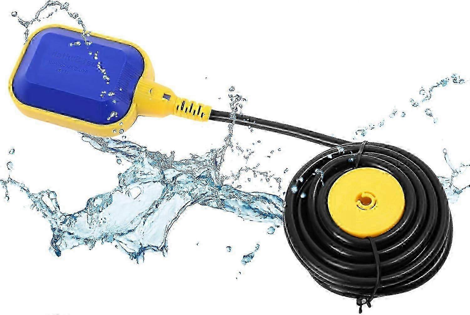 Float Switch with 10 m Cable, 250 V 15 A Water Level Regulator, Float Switch, Pump, Submersible Pump
