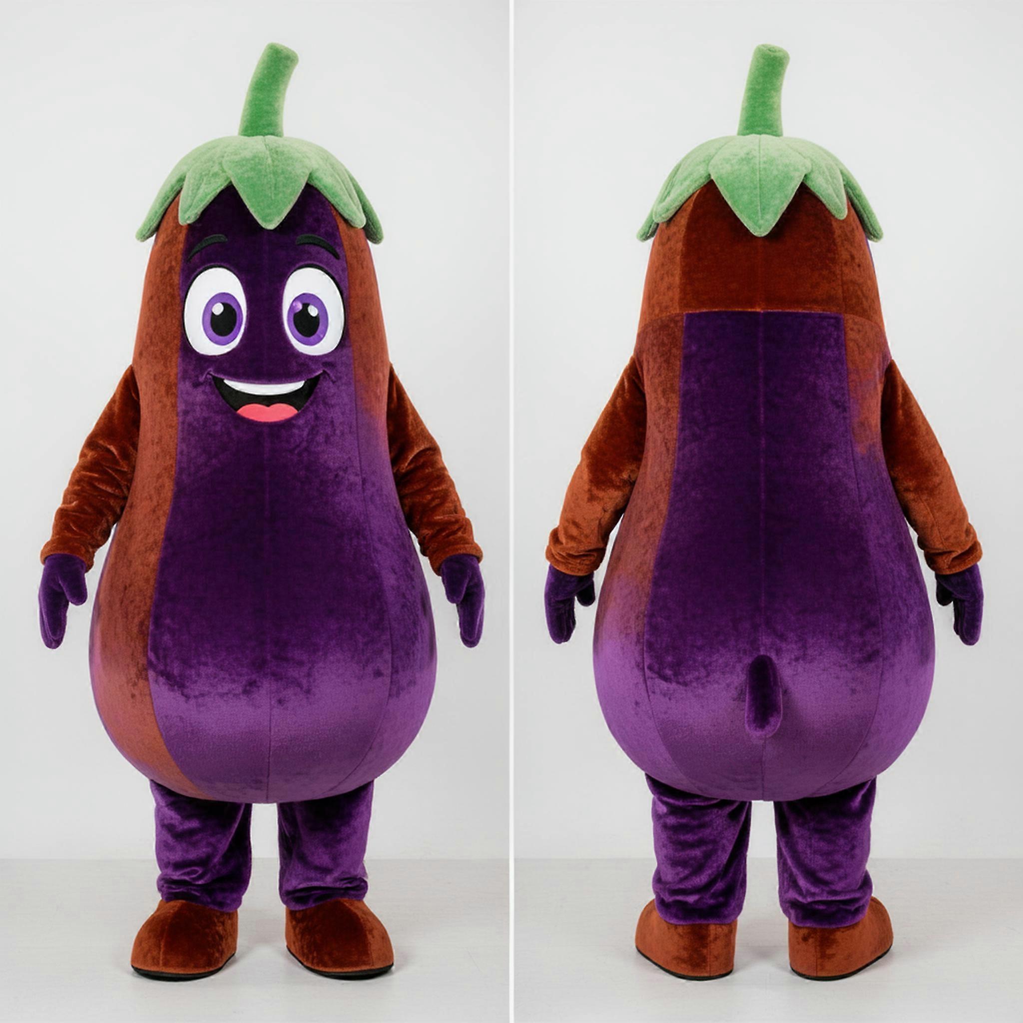 MASTICOT Rust Orange Plump Eggplant Mascot