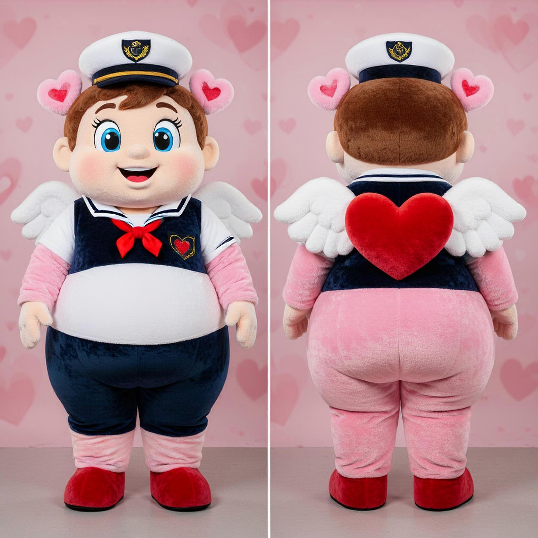 MASTICOT Navy Velvety Cupid Mascot