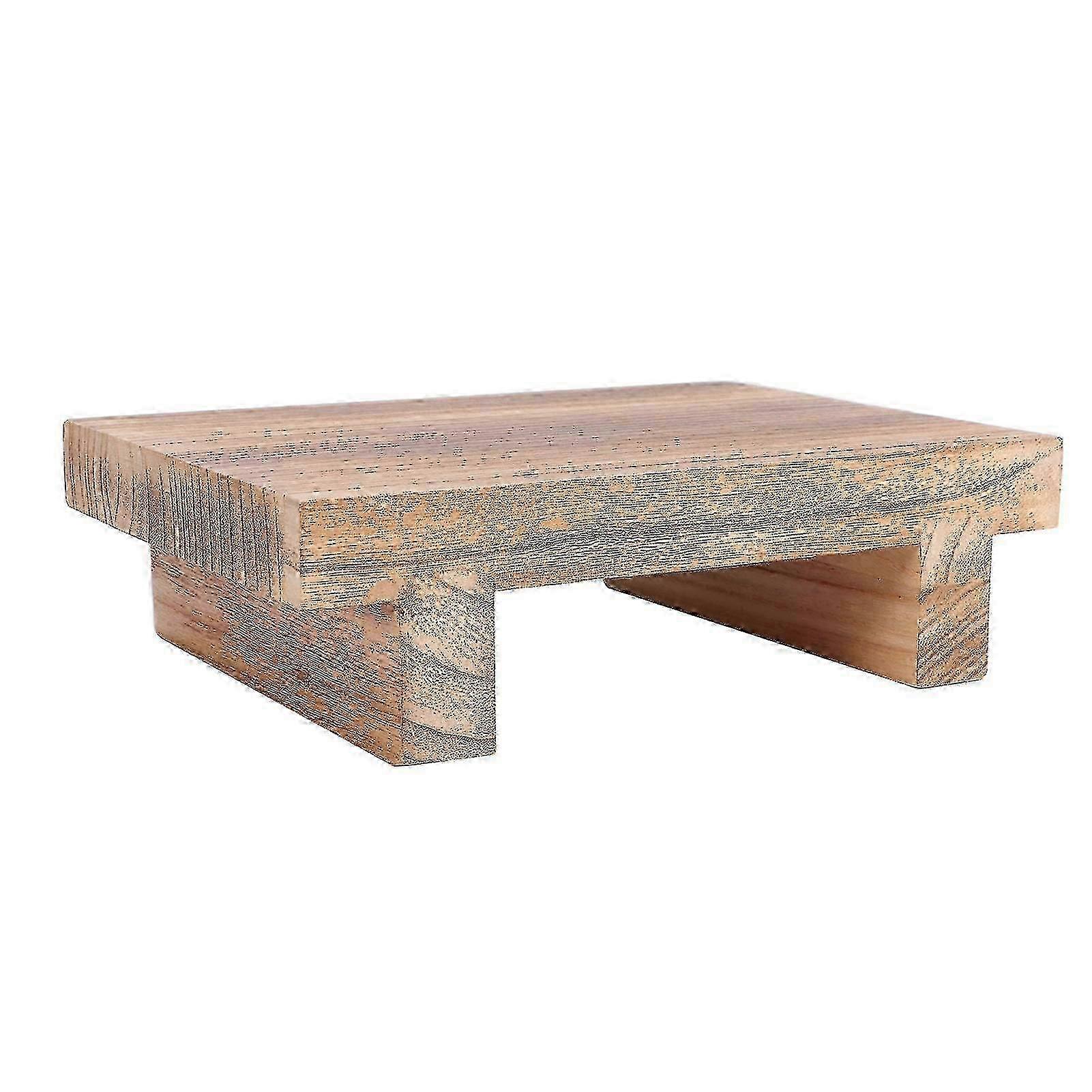Solid Wood Portable Bedside Ottoman