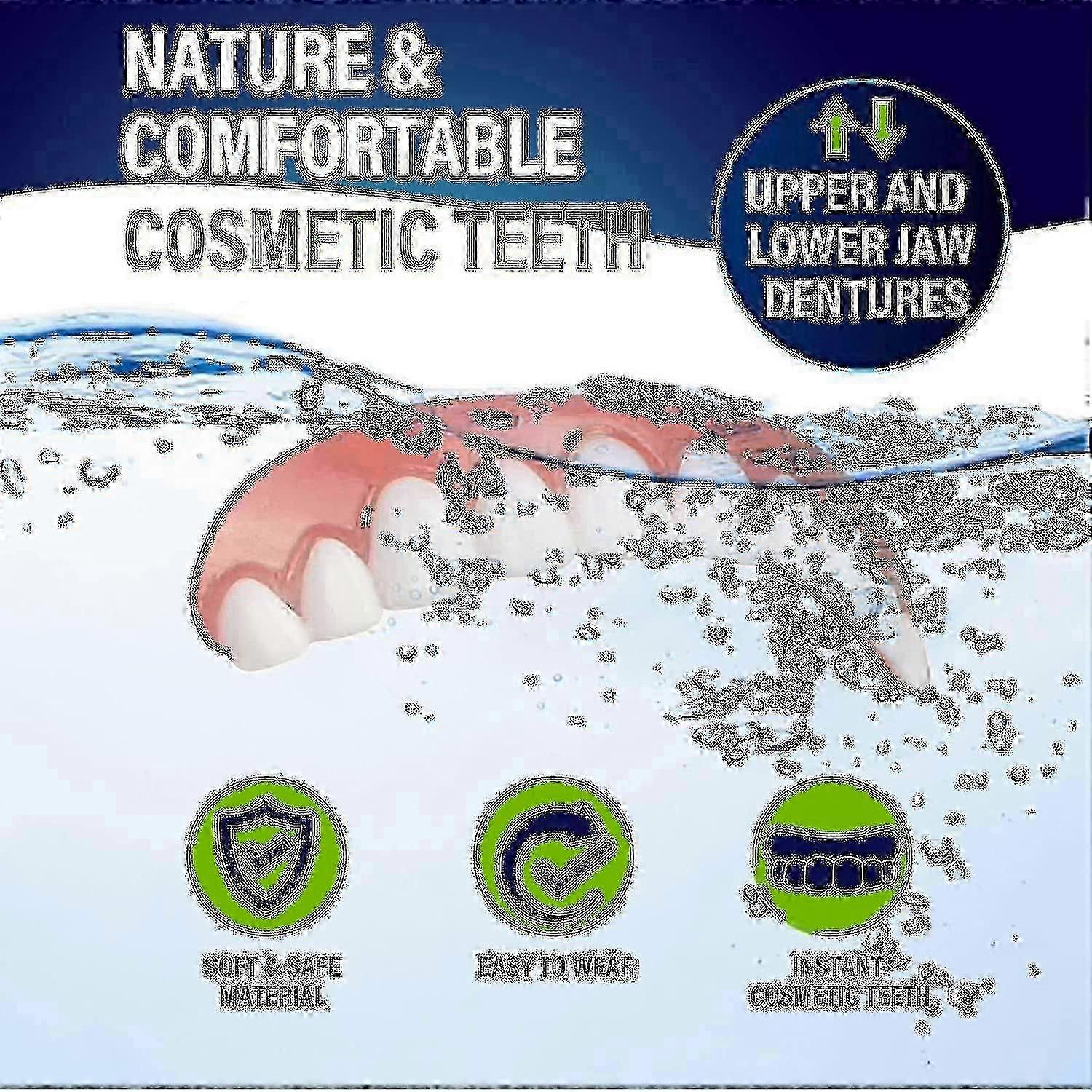 Comfort-Fit Adjustable Cosmetic Dentures