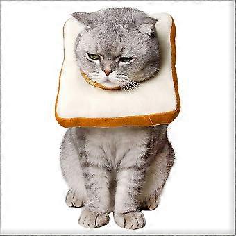Cute Toast-Shaped Cat Licking Guard