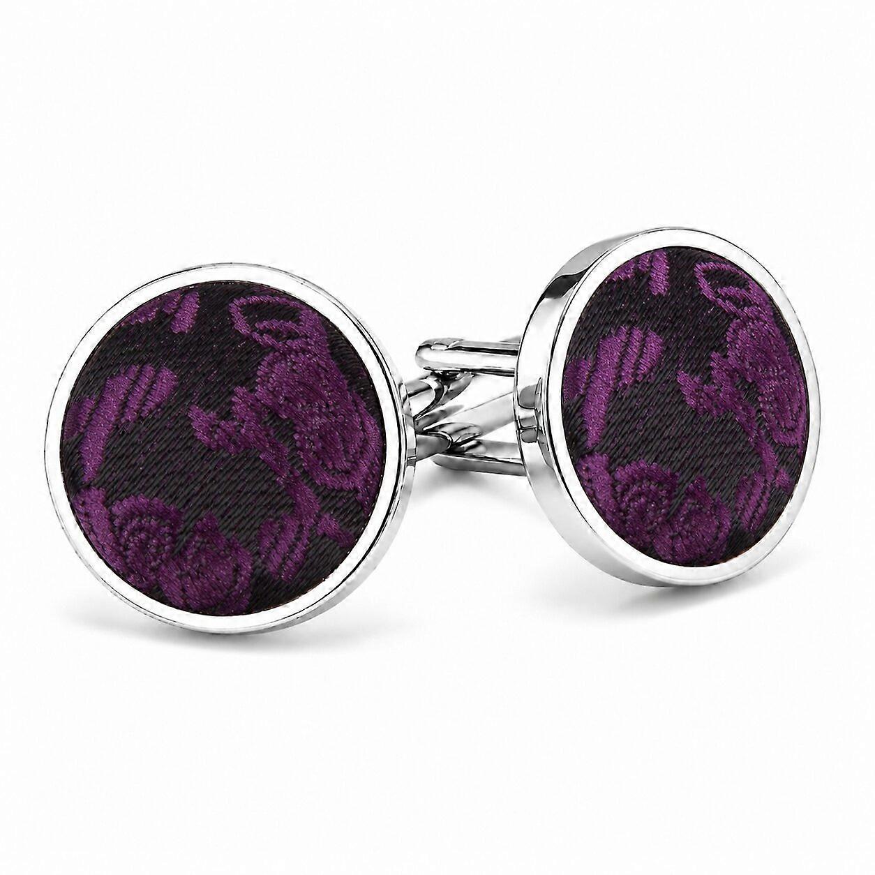 Purple Paisley Cufflinks