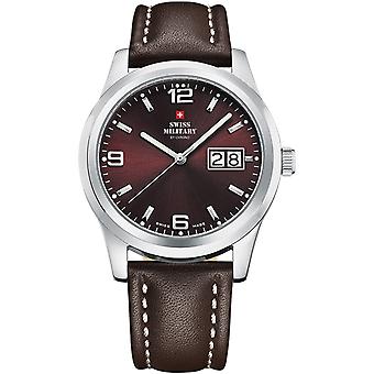 Swiss Military Swiss Quartz Analog Man Watch with Cowskin Bracelet SM34004.08