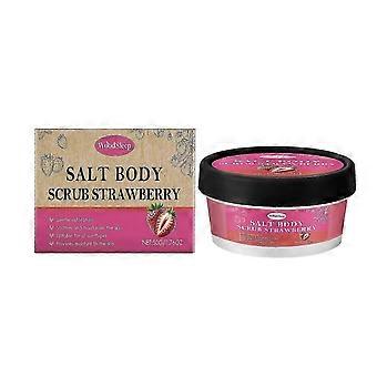 Strawberry Body Scrub with Sea Salt, Deep Cleansing Exfoliating Scrub for Softening, Firming and Moisturizing Skin, 50g
