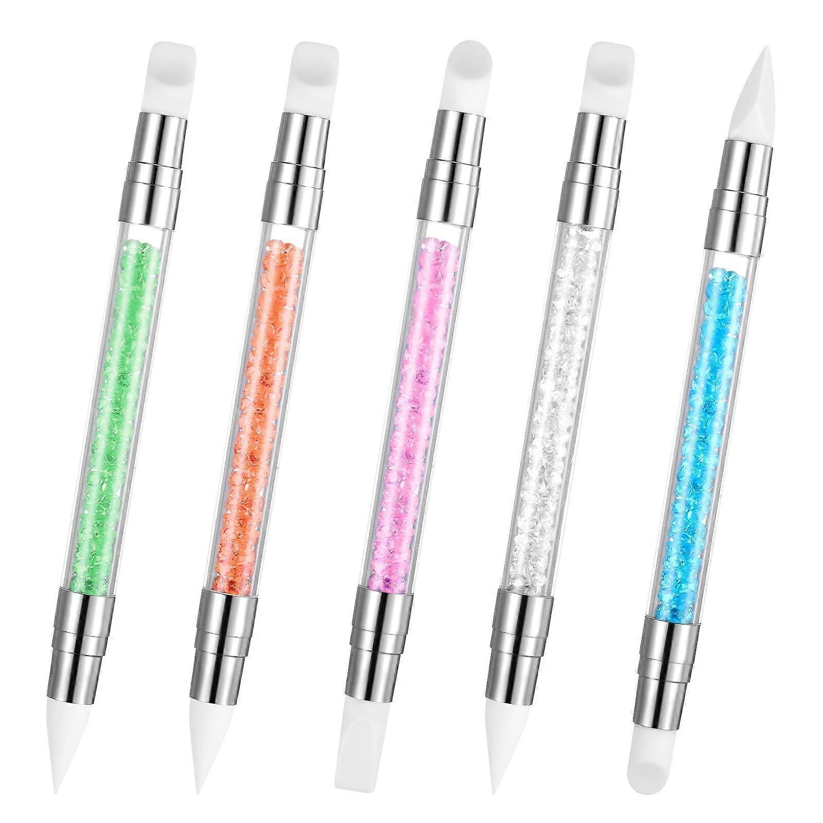 5 Pc Silicone Nail Brush Set