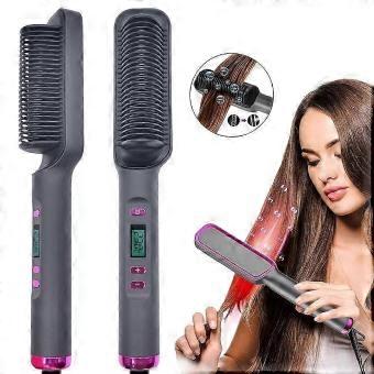 Electric Hot Comb Hair Straightener Brush 45W PTC Heating 360 Anti-Scald Fast Heating Straightening-bj