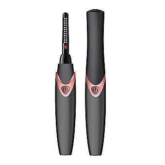 Electric Eyelash Curler USB Rechargeable Warm Up Quickly (Black)