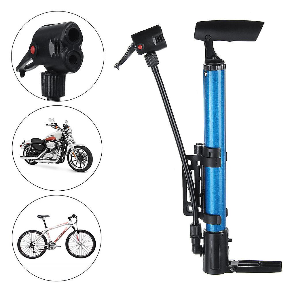 120Psi High Pressure Air Pump Alloy Floor Standing Bike Motorcycle Tyre Pump With Ball Pin