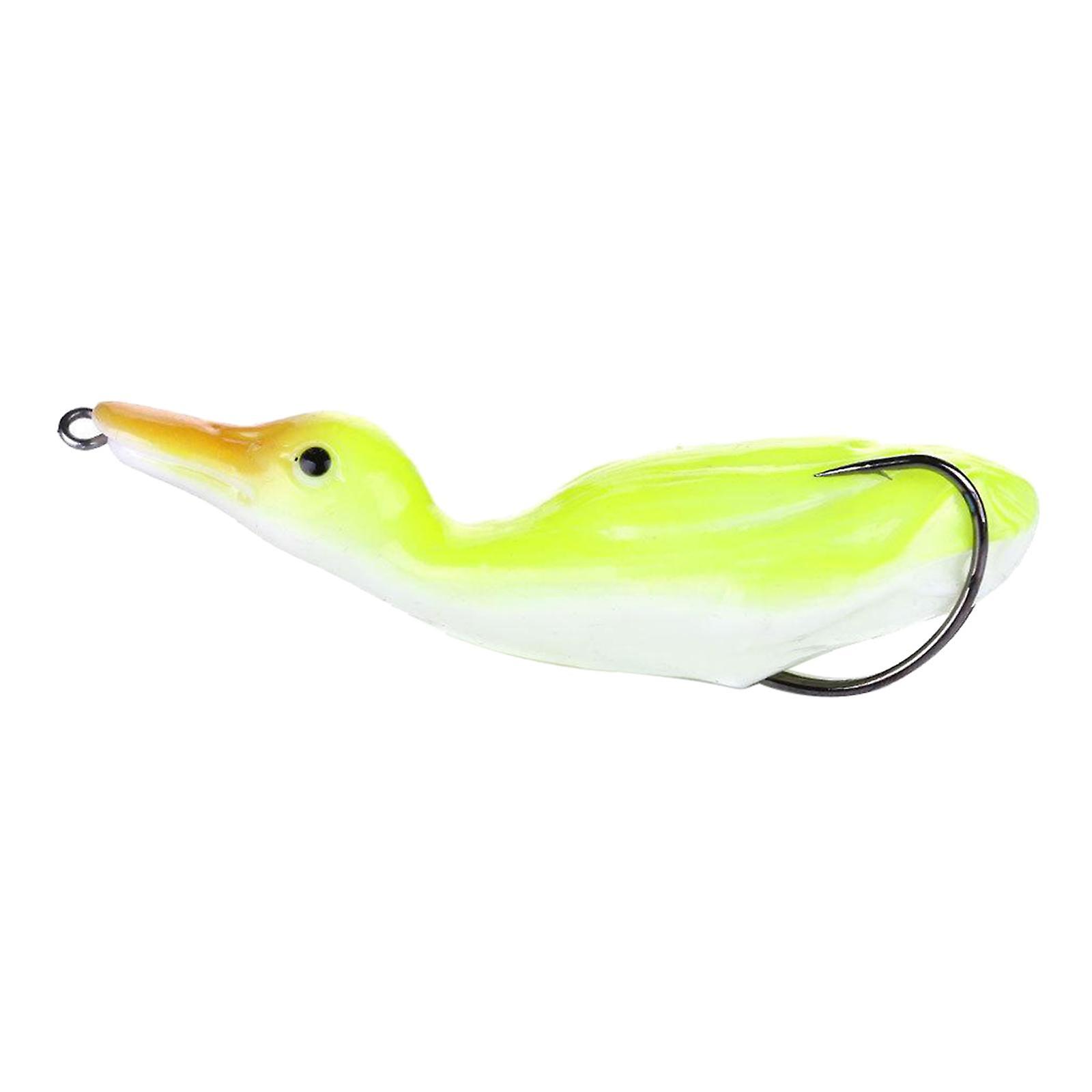 Soft Silicone Fishing Lures Duck Floating Bait Tackle with Hook Wide Use 06
