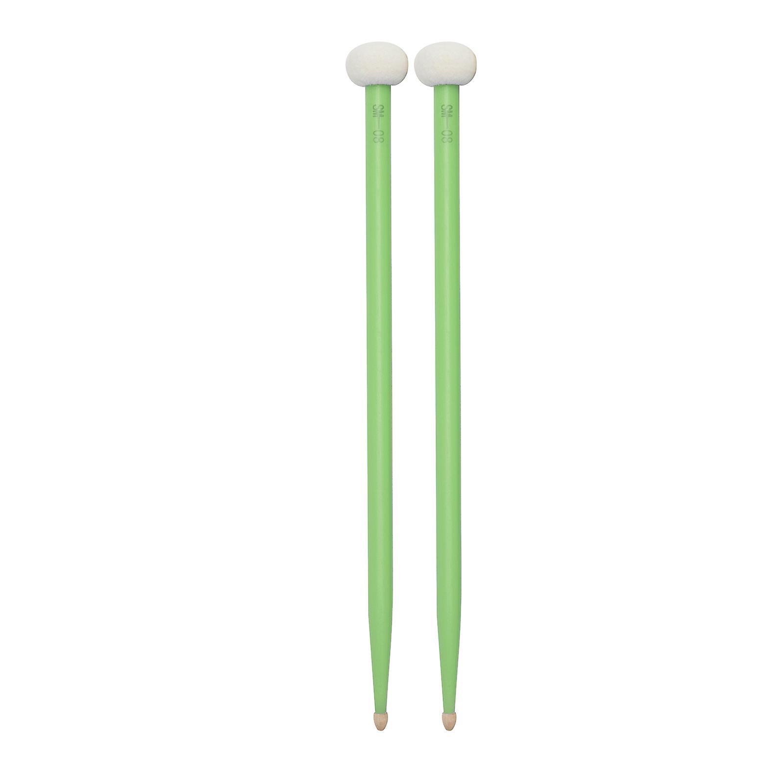 2pcs Drum Mallet Drum Stick Double Sided Drum Mallets Good Hand Feel Sticks Felt