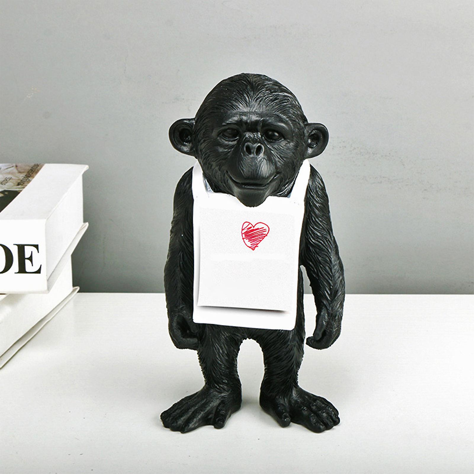 Orangutan Shape Vivid Figurine Bright Color With Notes Sticky