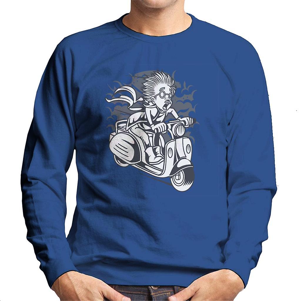 Gal vitenskapsmann Scooter menns Sweatshirt