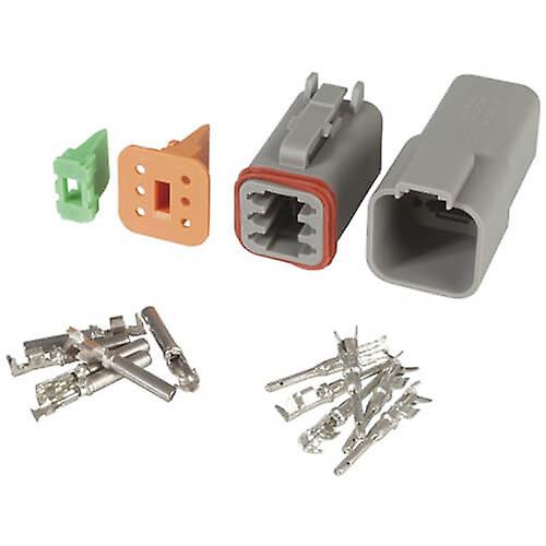 6-WAY Weatherproof Deutsch Connector Set Strong Shakerproof Integrated Latch
