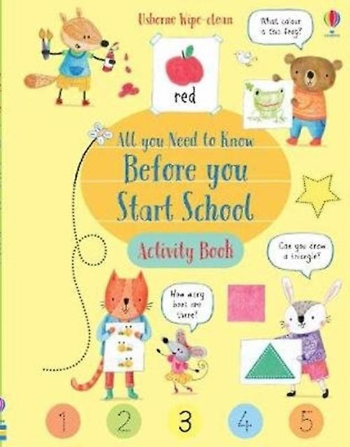 Wipeclean All You Need To Know Before You Start School Activity Book by Holly Bathie Paperback Book