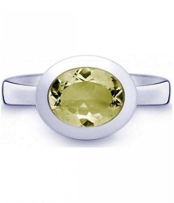 QUINN - Ring - Women - Silver 925 - Gemstone - Lemonquartz - Width 56 - 21402648