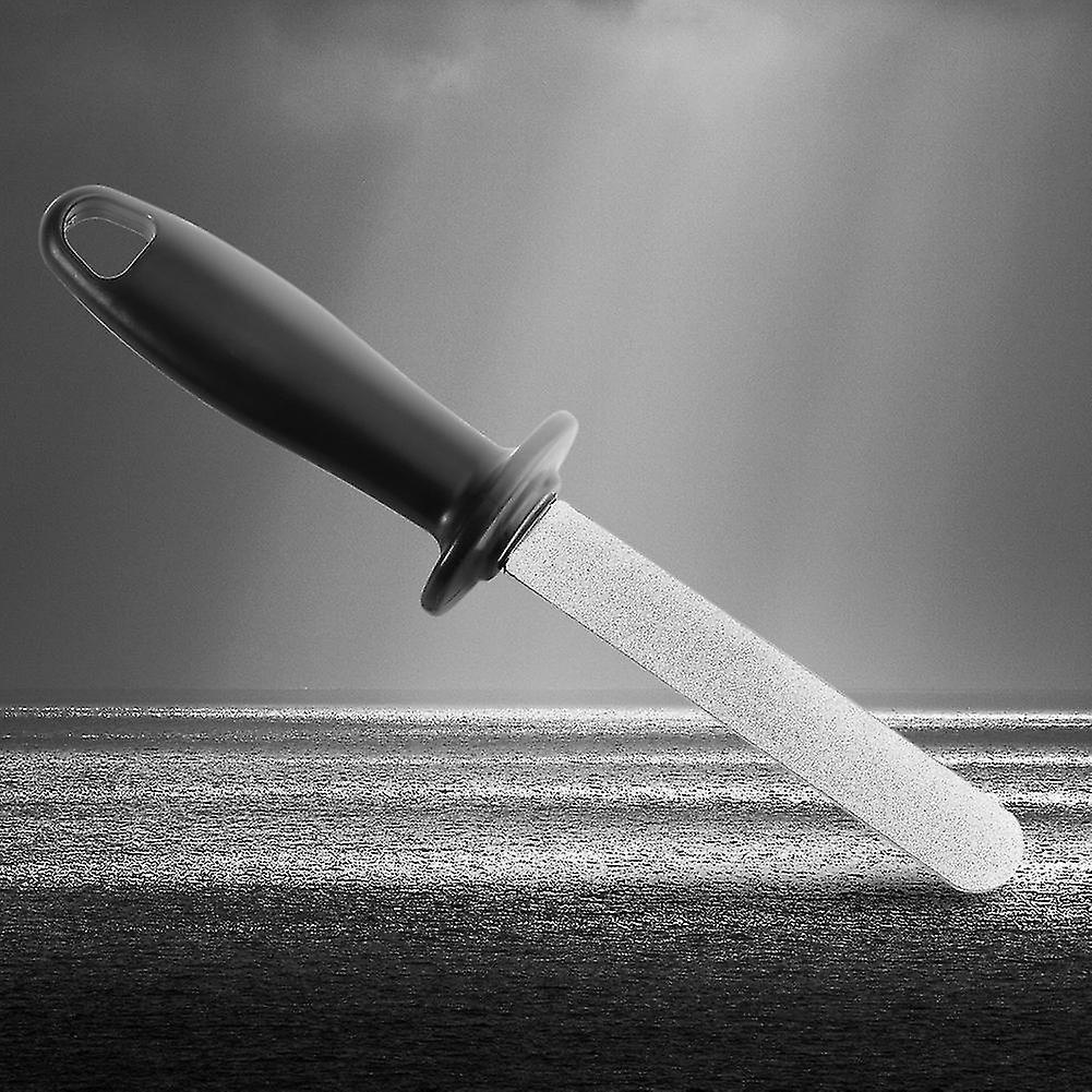 Multi Function Double Sided Knife Sharpener 22cm Black Handheld