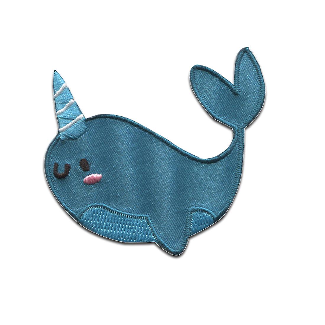 Patch / Iron-on Patch - Whale Horn Pirate Animals - Iron On Patches