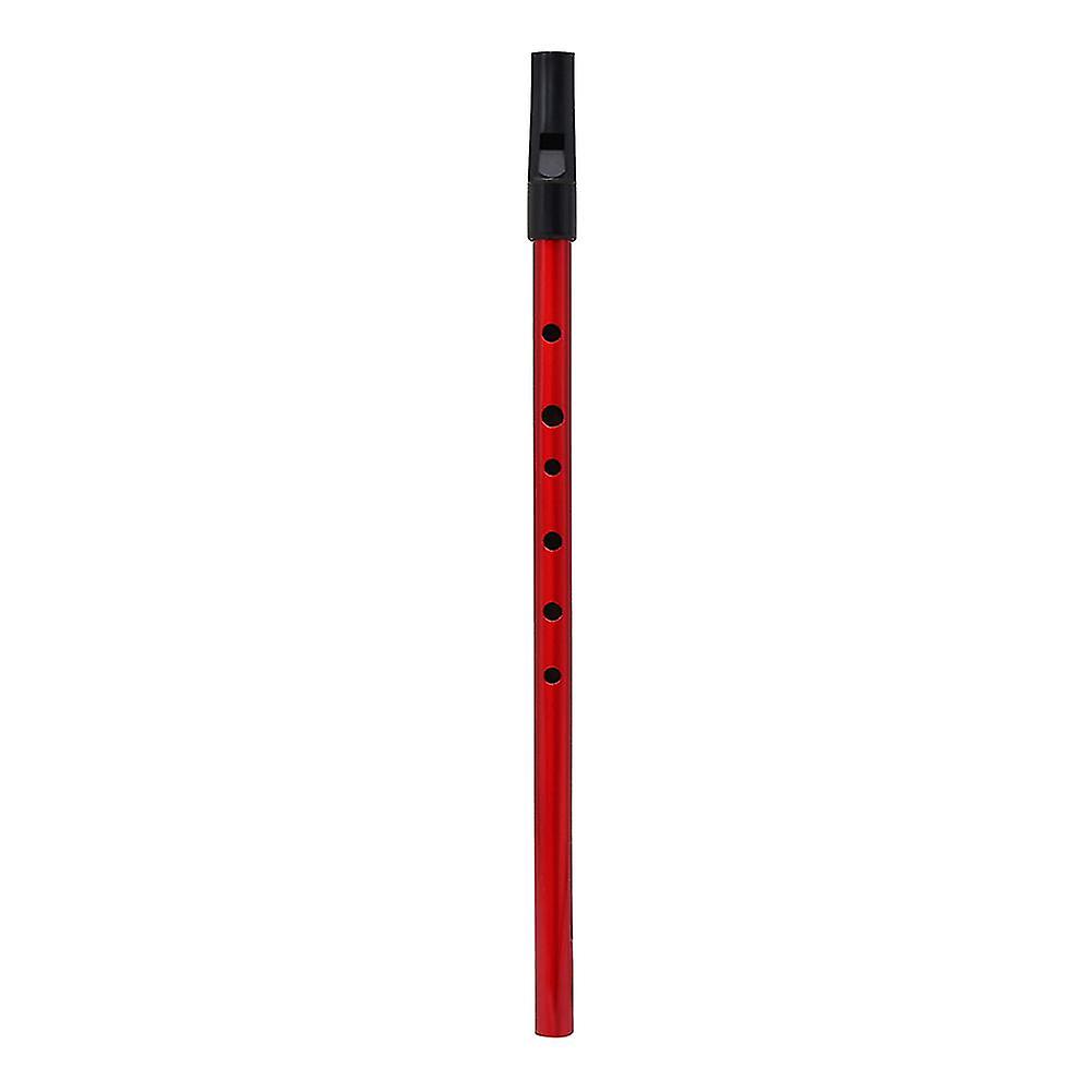 Copper Traditional Irish Whistle Key of D Blowing Instrument with Storage Pouch (Red)