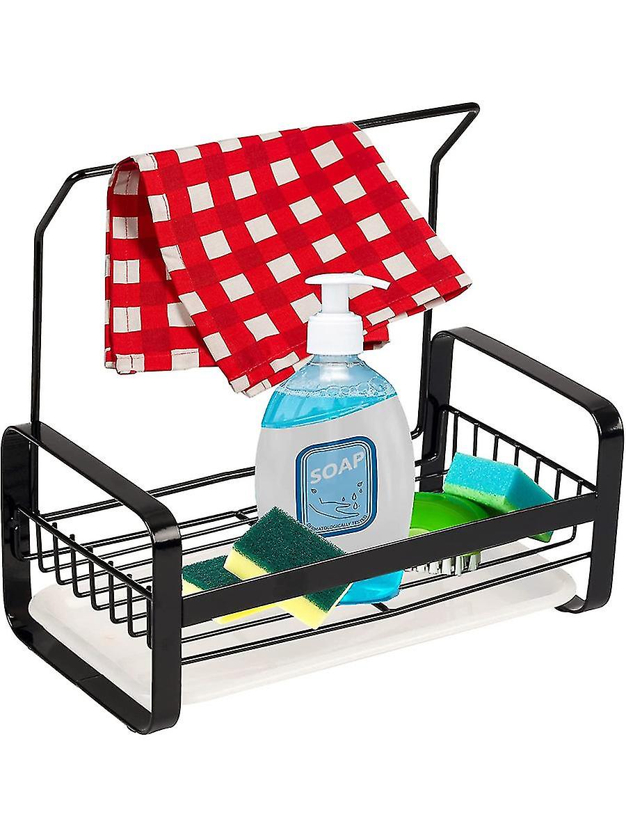 Large Kitchen Sink Organizer Caddy Black