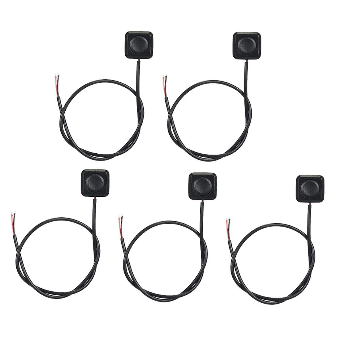 5Pcs Momentary Switch Momentary Push Button ON Off Switch 12V 24V Surface Mount Mini Button Switch