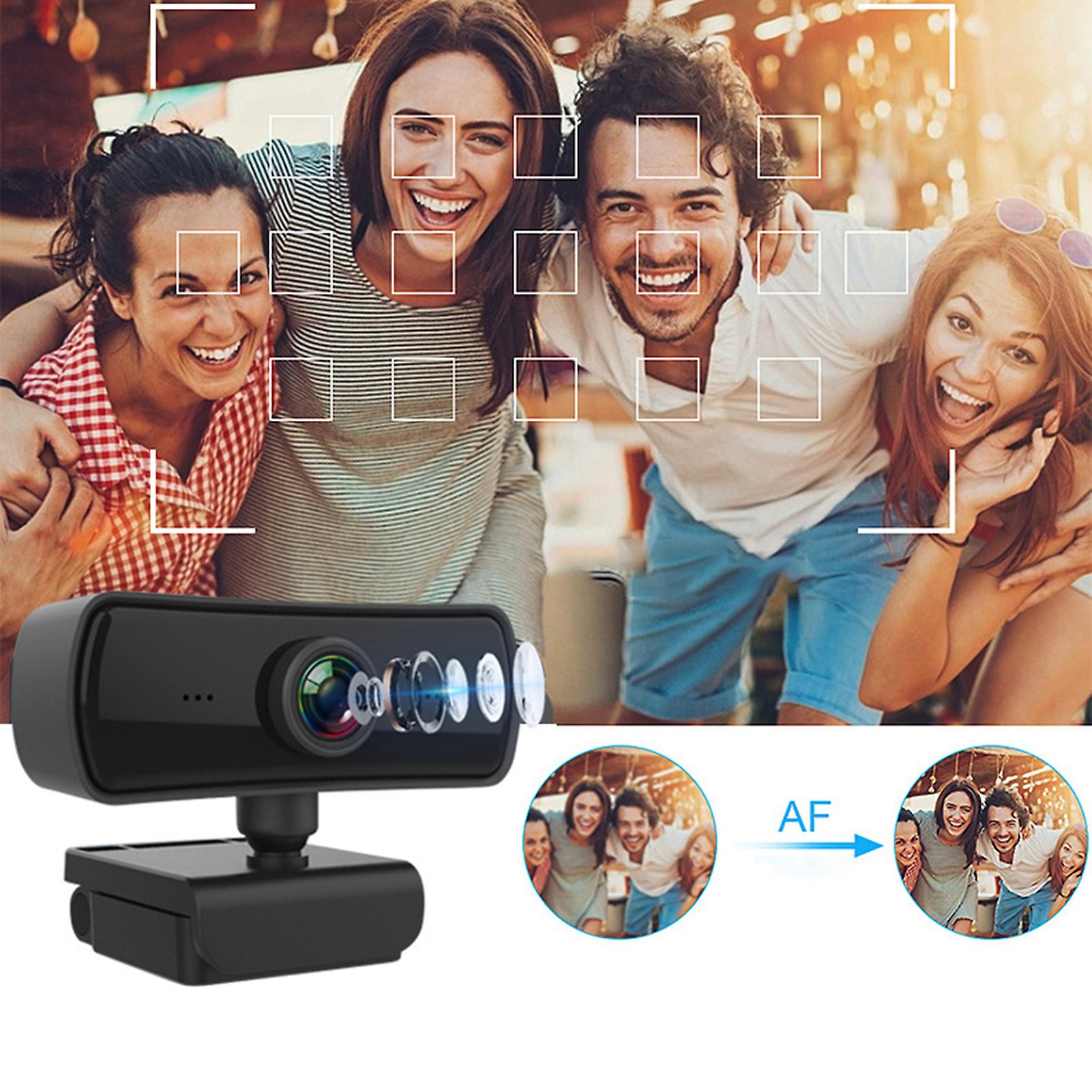 Digital Webcam High Clarity Stable Transmission Automatic Recognition 1600x1200P MIC Computer Camera for Teleconference