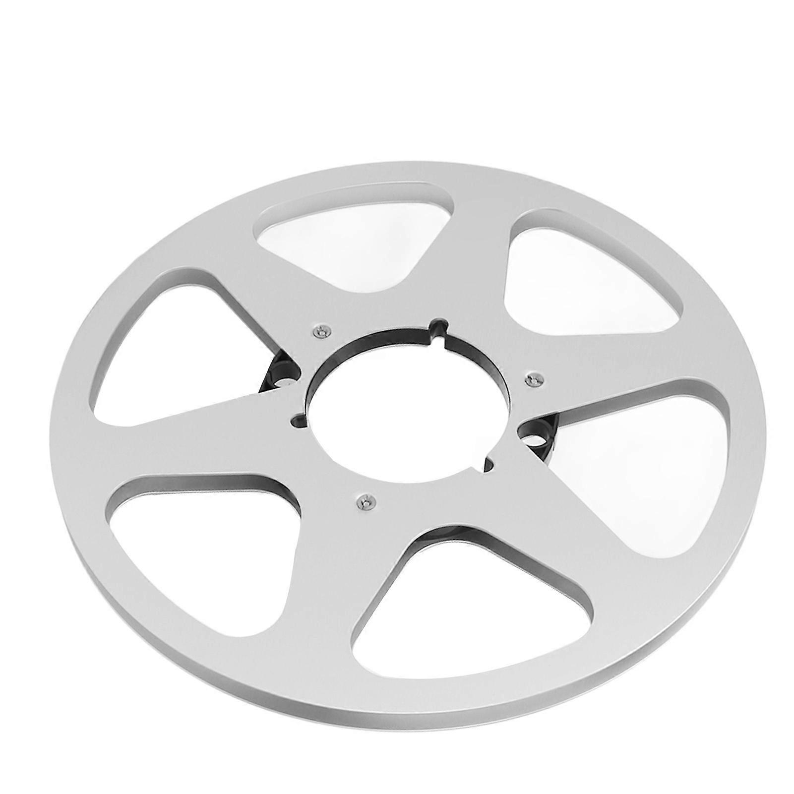 10 Inch Aluminum Takeup Reel for 1/4 Inch Tapes - 6 Hole Design for Reel to Reel Players
