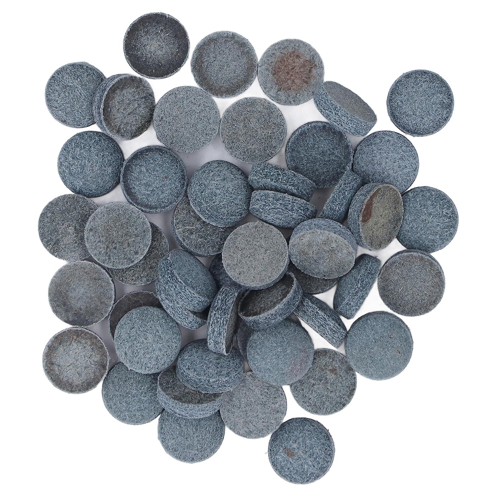 50PCS Billiard Pool Cue Tips PU Stick Tips Replacement for Pool Cues and Snooker Accessories 9mm/0.35in 