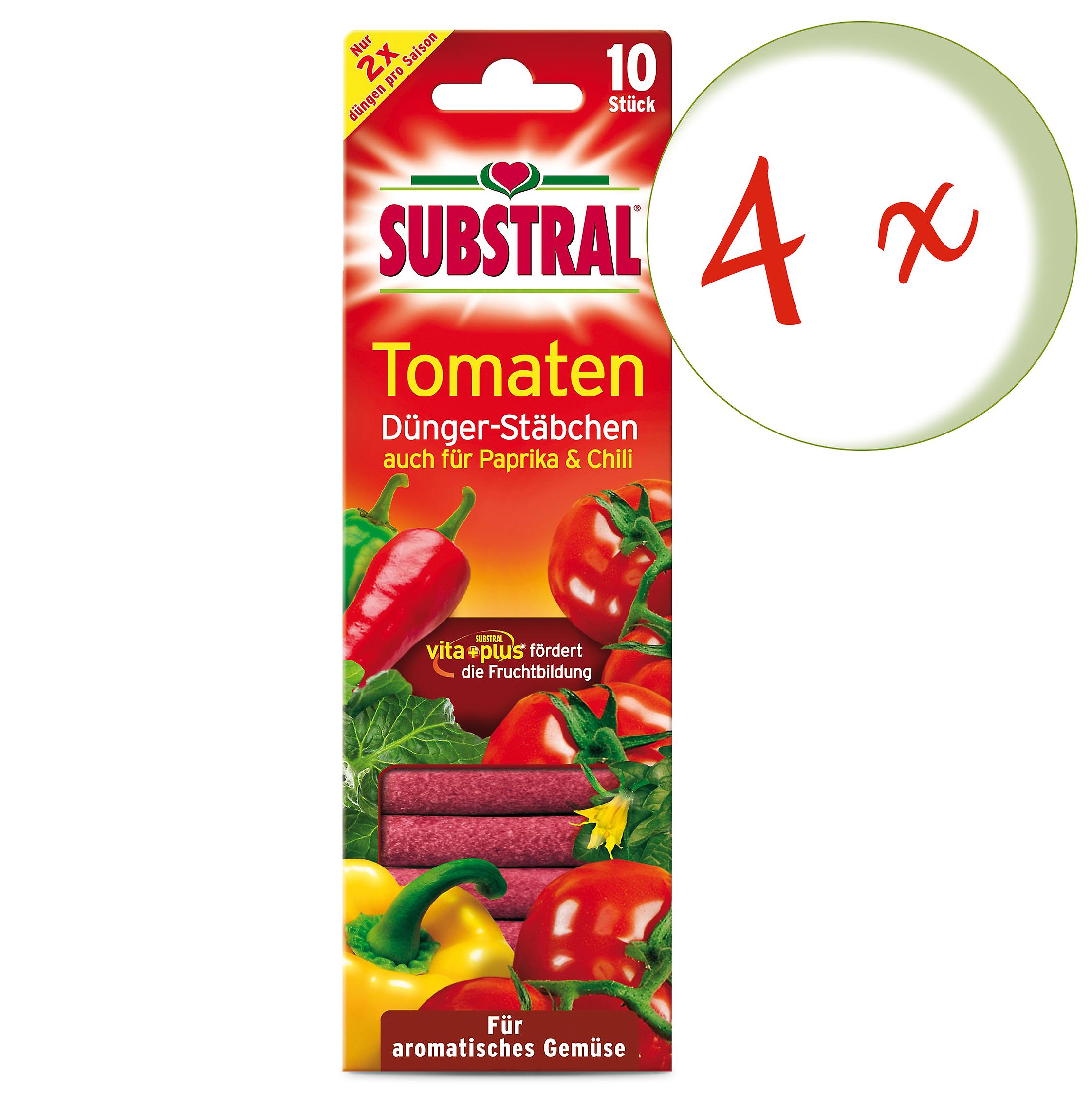 4 x SUBSTRAL® tomato fertiliser sticks, 10 pieces