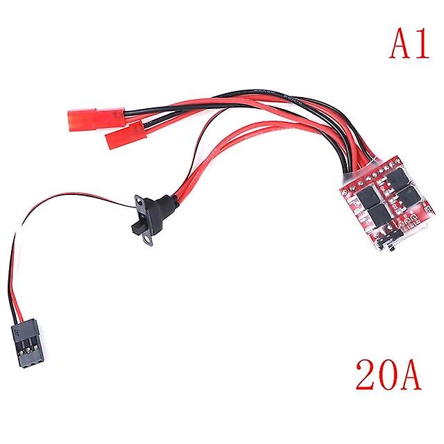 1PC 20A ESC 30A ESC Motor Speed RC ESC 2KHz Forward Reverse Brush Brake RC 2S for Controller Boat Car Prototank Top Regulator Vehicle Braking