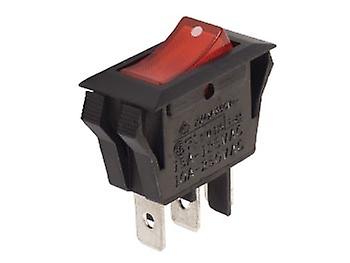 Power Rocker Switch 10A-250V Spst On-Off - With amber neon light