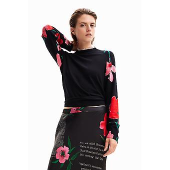 Desigual Demis Feinstrickpullover mit Blumenmuster 24SWJF08