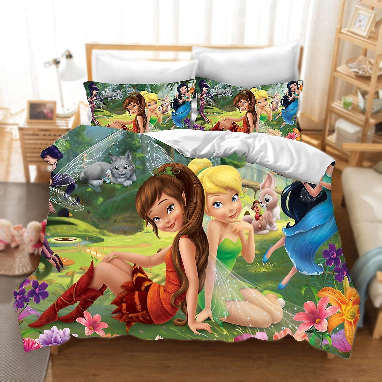 Pillowcases Childrens King Size Duvet Covers DDONVG Tinkerbell Bed