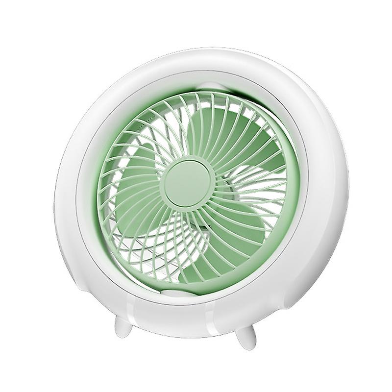 Night Light Hanging Folding Fan Green Upgraded