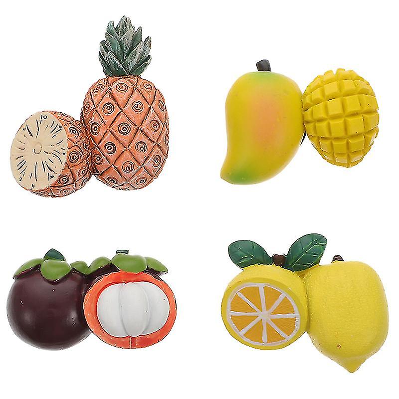 4pcs Fruit Refrigerator Magnet