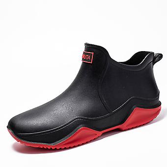 Short Ankle Rain-Boots with Removable cotton lining Portable Water Resistant Rain-Boots for Adults Kids Outdoor Sports