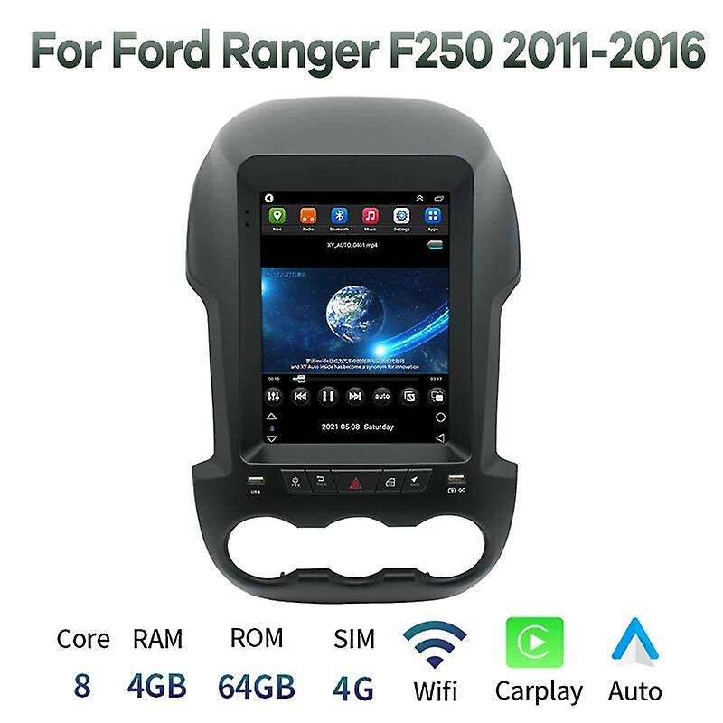 9.7" Android 12 Car Multimedia Player Radio Gps Navigation For Ford Ranger F250 2011- 2016 Auto Stereo Video Carplay Screen