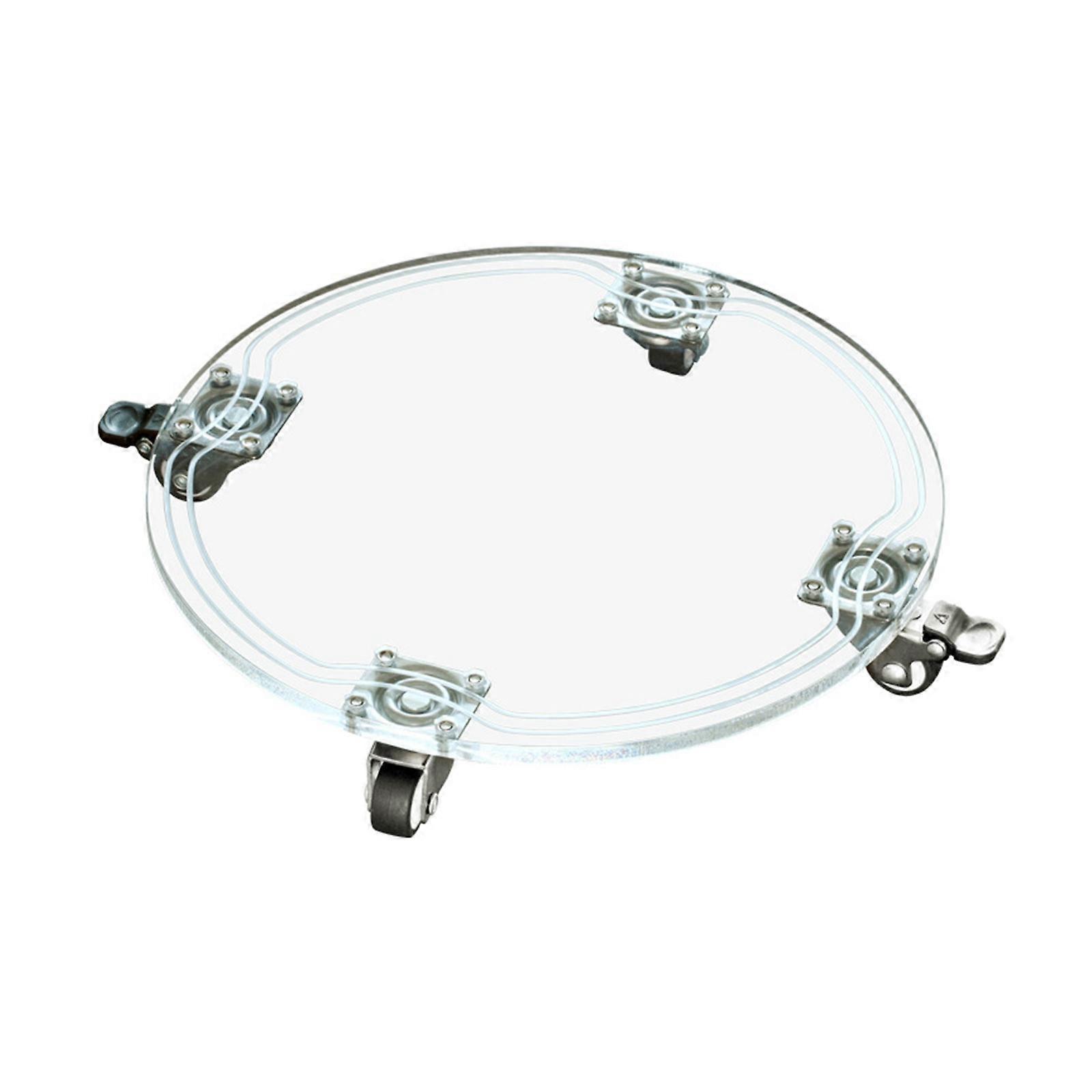 Round Transparent Acrylic Tray Sturdy Multipurpose Pot Support