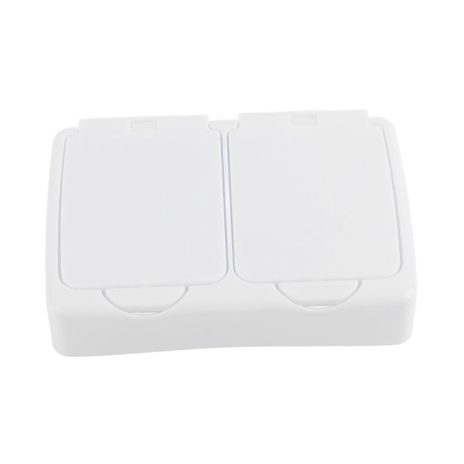 Cosmetic Storage Box ,Pop Up Storage Box with Lid ,Multifunctional Storage Box ,Double Grid ,White