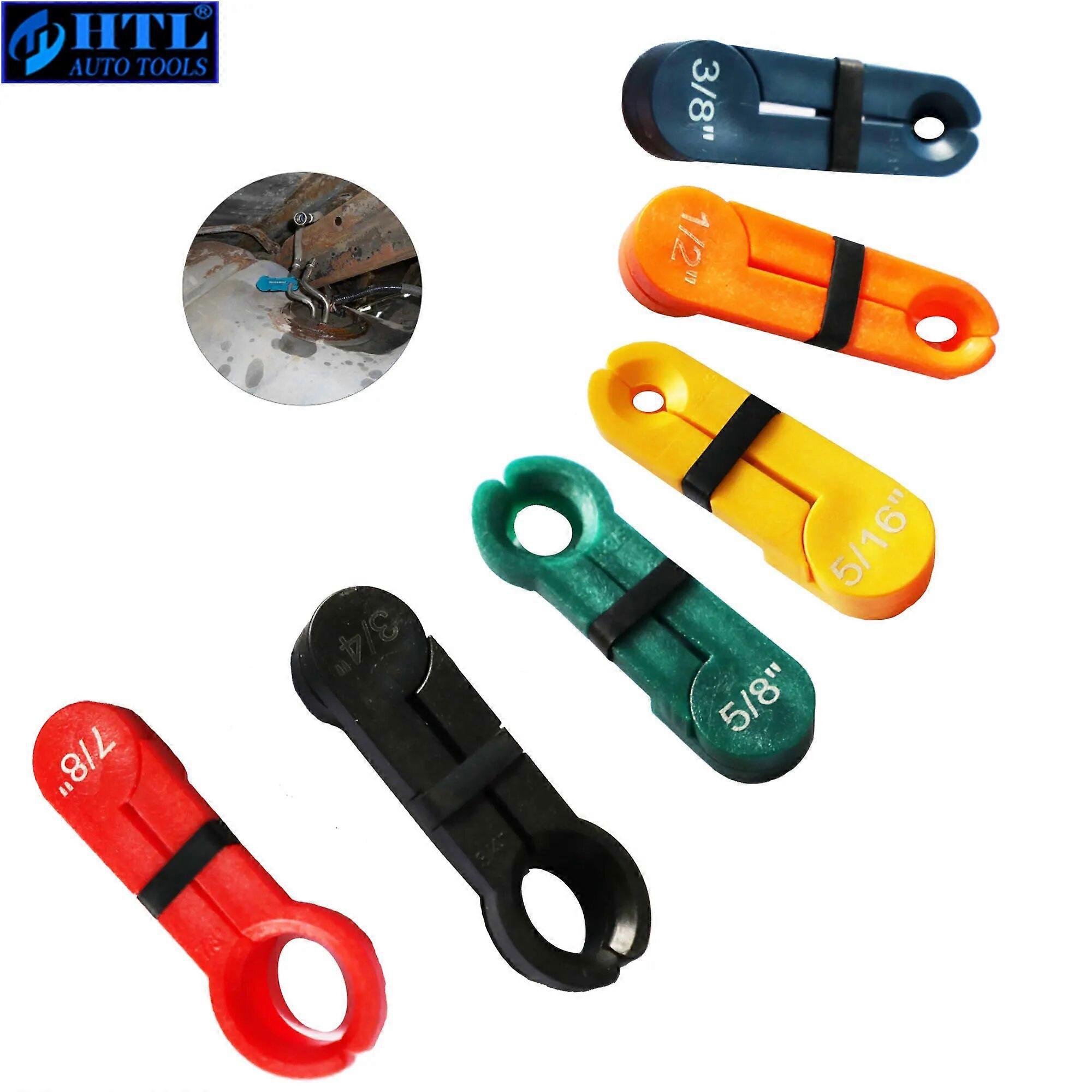 6pcs Fuel Line Disconnect Tool for Most Ford GM Mazda, Transmission Oil Cooler Line Removal Tools auto AC Fuel Lines Remover Set No.25591