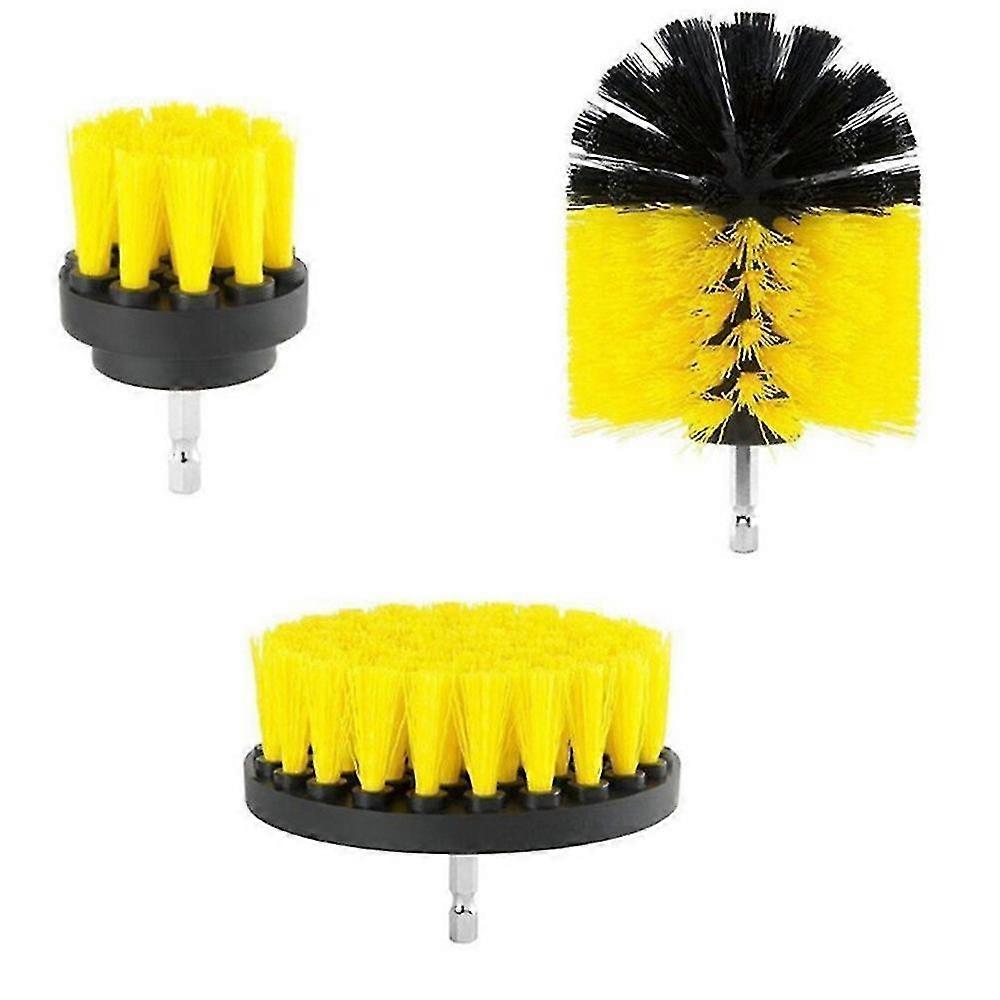 Electric Drill Brush Head Three-piece Set Plus A Sponge